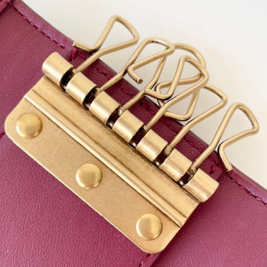 【新品】COACH 6 リング キー ケース シグネチャー キャンバス