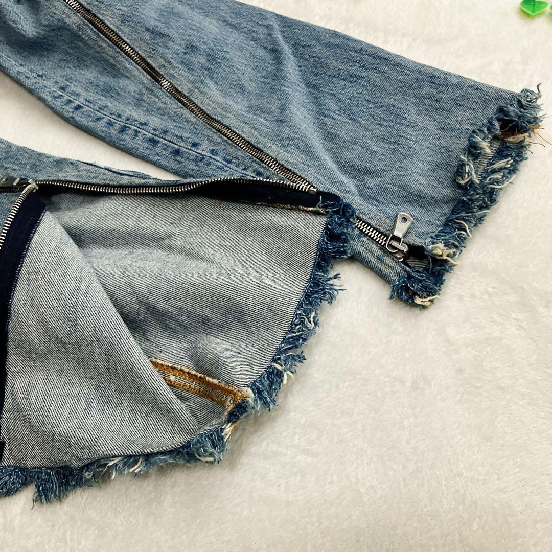 ドルチェアンドガッバーナ★ジッパー デニムパンツ カットオフ スキニー Y2K