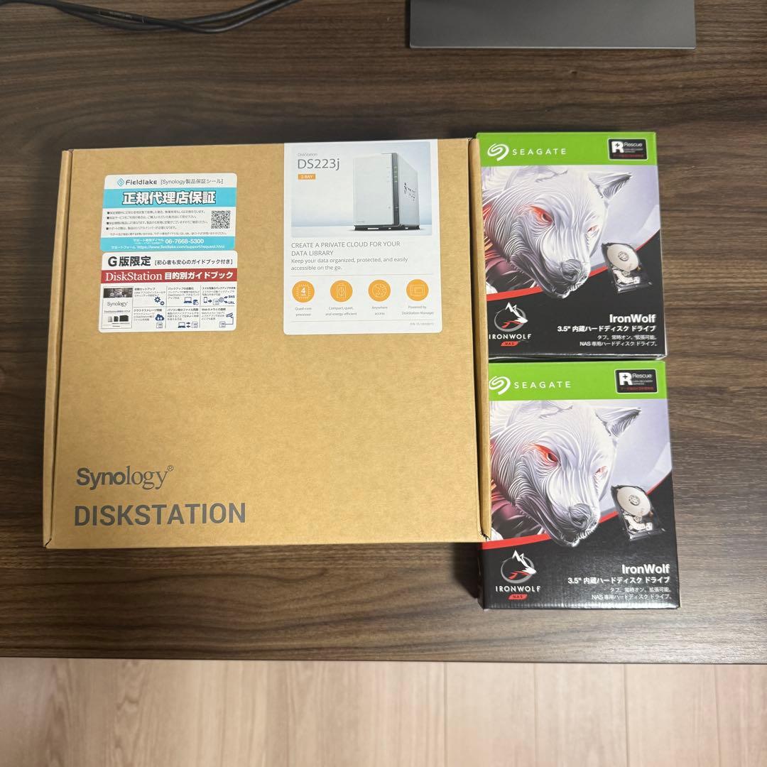 その他 Symbology NAS DS223j + Seagate HDD 4TB