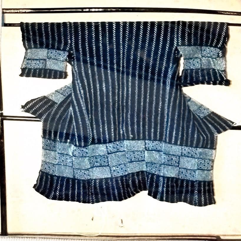 ゆりのはな　絞り浴衣反物　付下げ　伝統工芸　有松鳴海絞り　総絞り　濃藍　F802