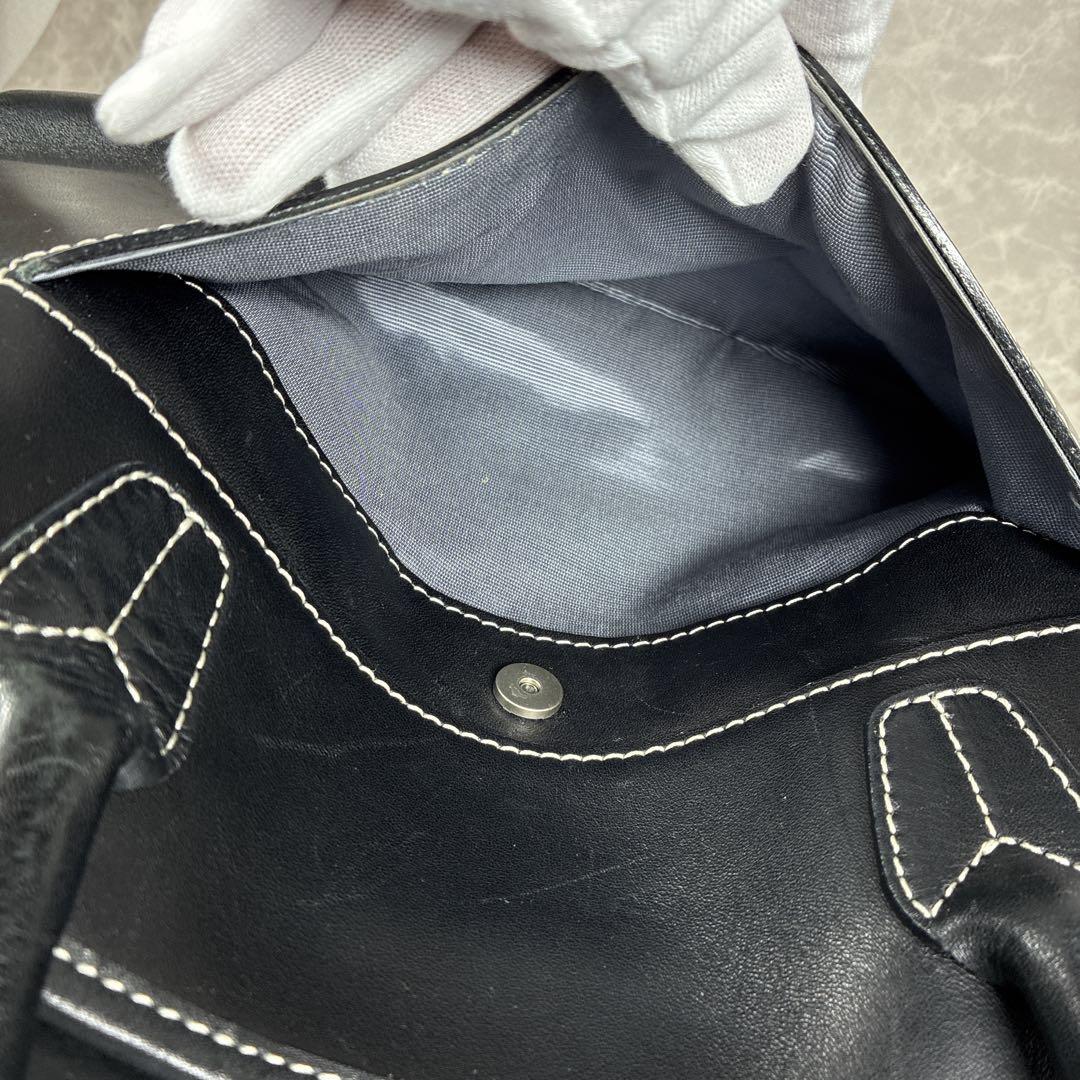 PORTER ポーター 黒レザー トートバッグ 本革 A4ビジネス ショルダー