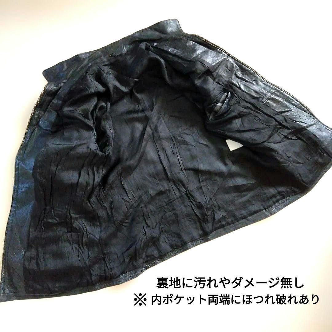 Vintage Euro シングルライダース レザージャケット カーコート