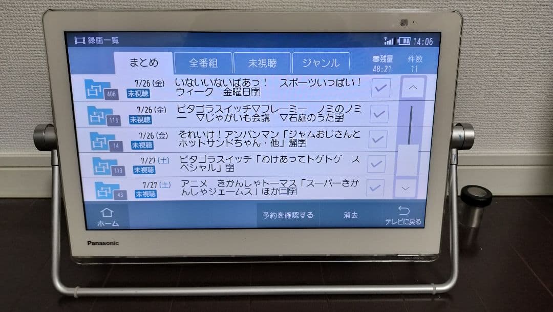 Panasonic 15V型プライベートビエラ