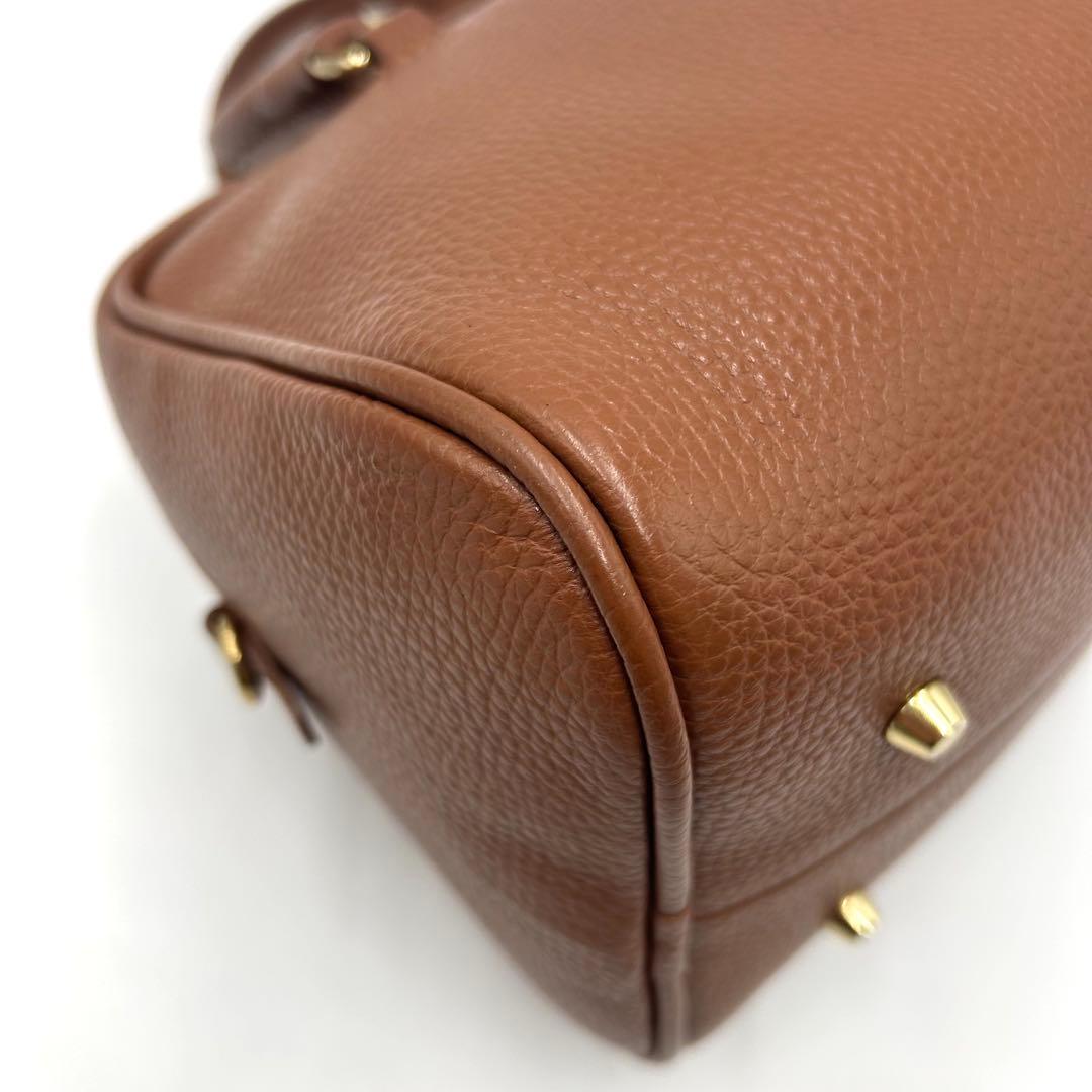 【極美品】CHRISTIAN VILLA ボストンバッグ ブラウン 2way