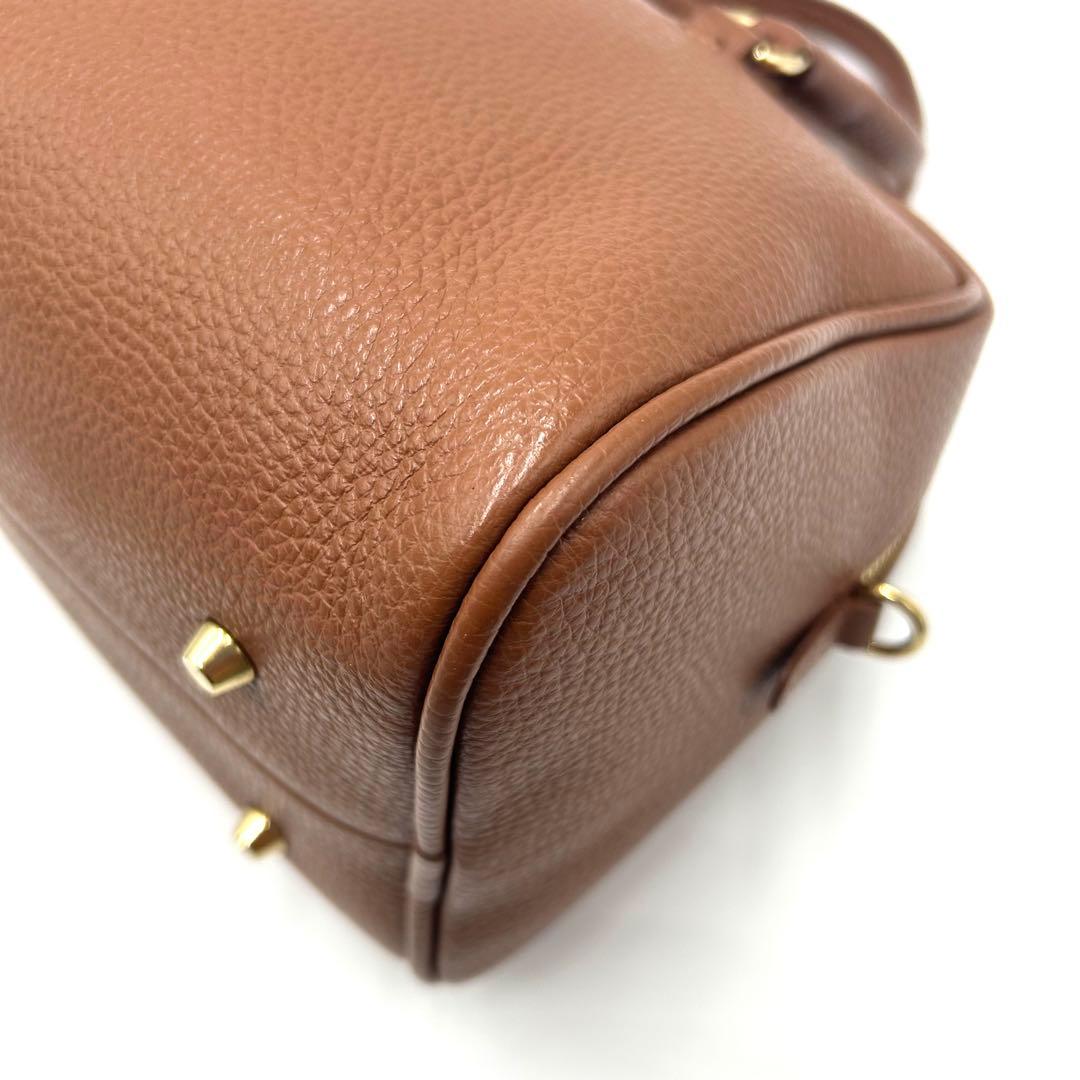 【極美品】CHRISTIAN VILLA ボストンバッグ ブラウン 2way