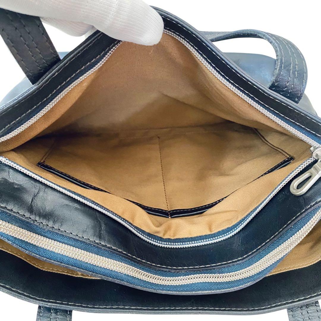 HERGOPOCH エルゴポック【美品】3室構造 レザー トートバッグ