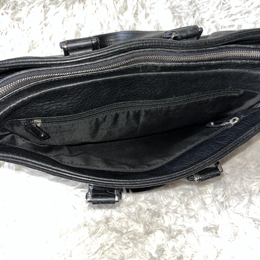 ブルガリ アーバン ビジネスバッグ ブリーフケース 2way 黒 レザー