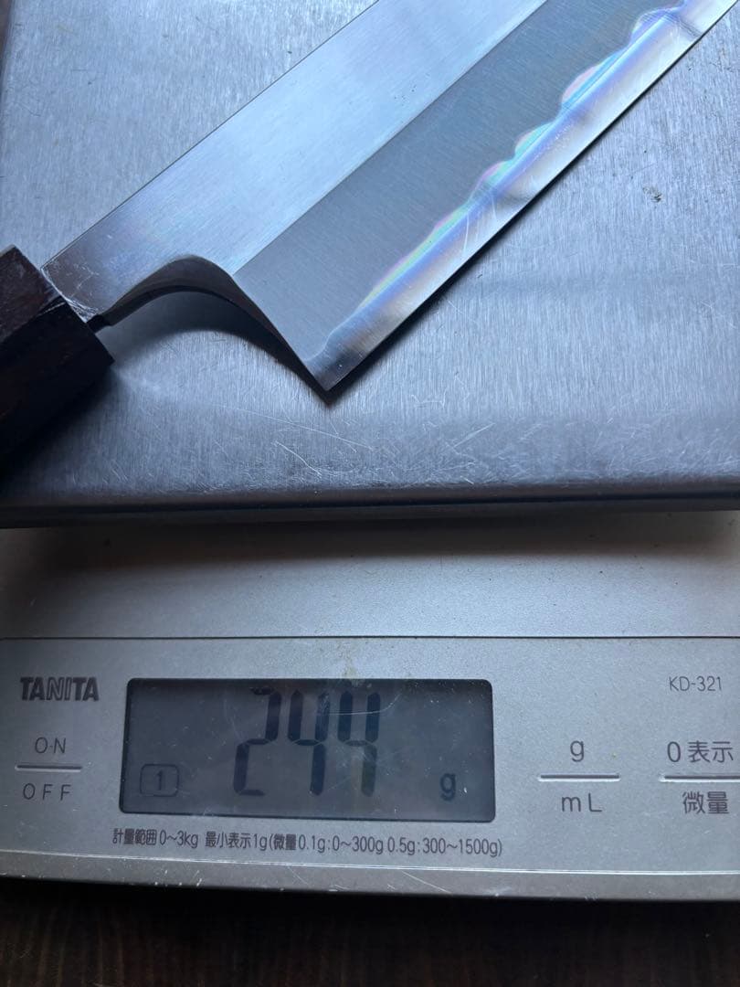 堺打刃物　切付　和牛刀　240mm 包丁　白鋼　和包丁　片刃　本職　和食