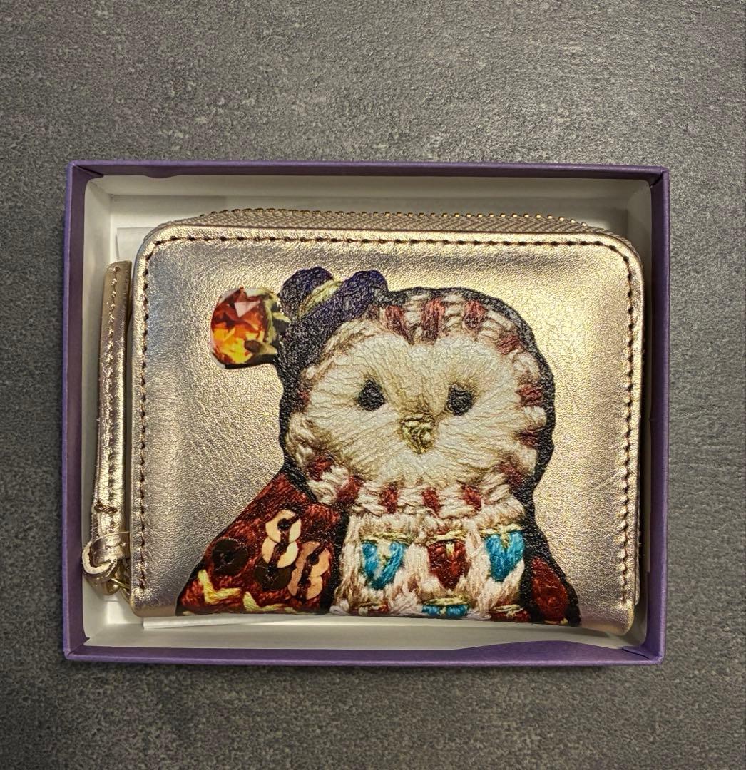 perche×naconico アニマル・ジャバラカードウォレット フクロウ