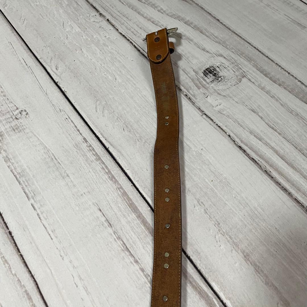 USA製1995年製 希少Justinジャスティン 本革 コンチョ付きベルト