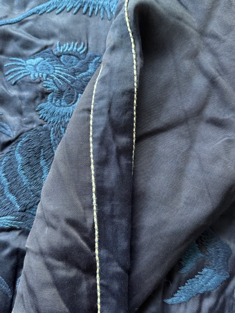 BLUE BLUE JAPANブルーブルージャパン 刺繍スカジャン インディゴ2