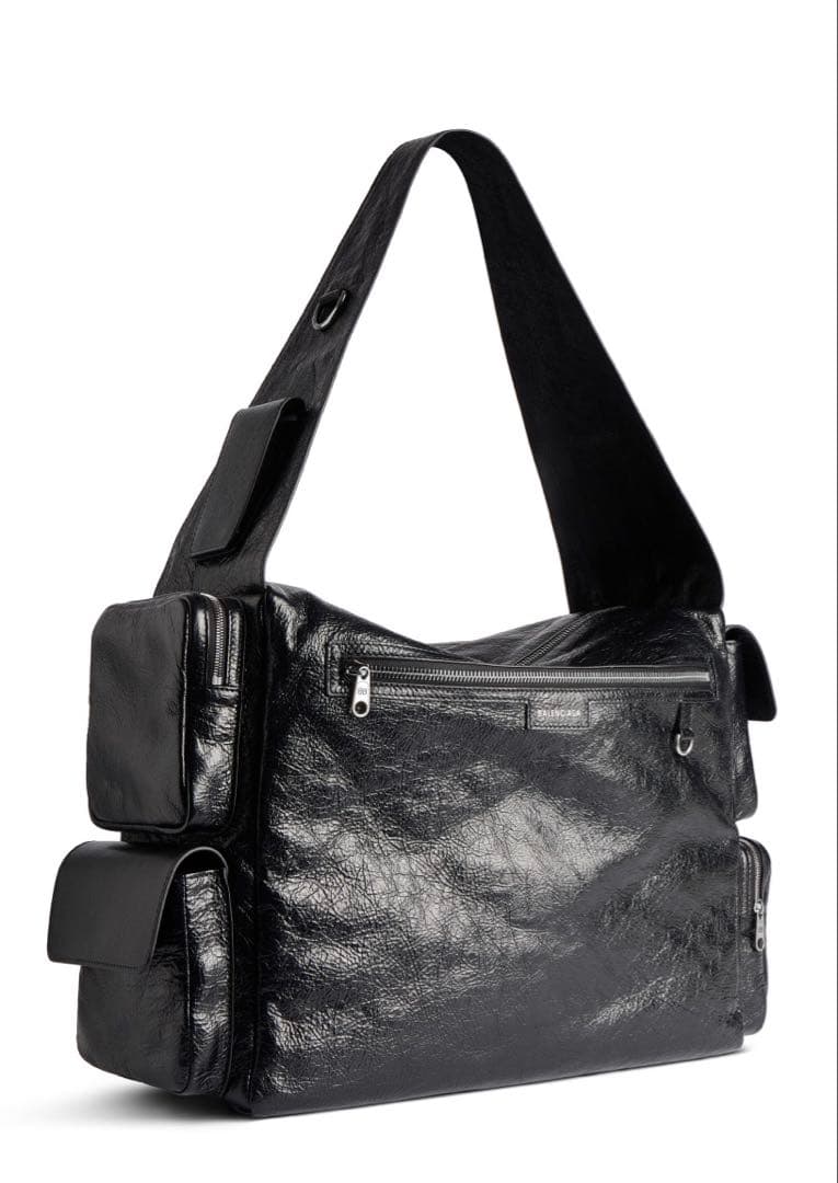 BALENCIAGA SUPERBUSY ラージ　スリングバッグ　ブラック