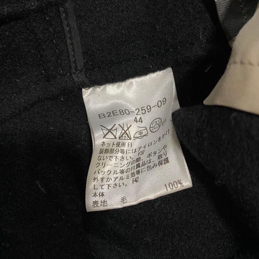 【美品】バーバリーロンドン　ショートダッフルコート　メガチェック　黒　XXL