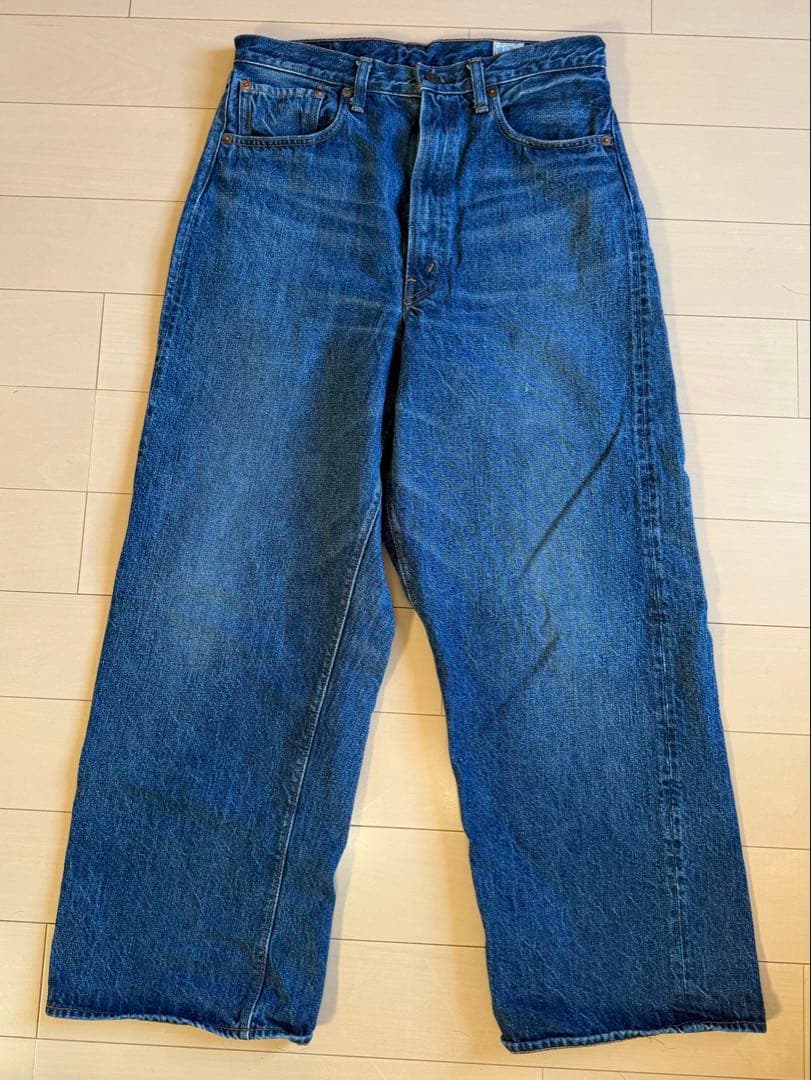 BEAMS BOY 別注 orSlow／ワイドフィットデニムパンツ