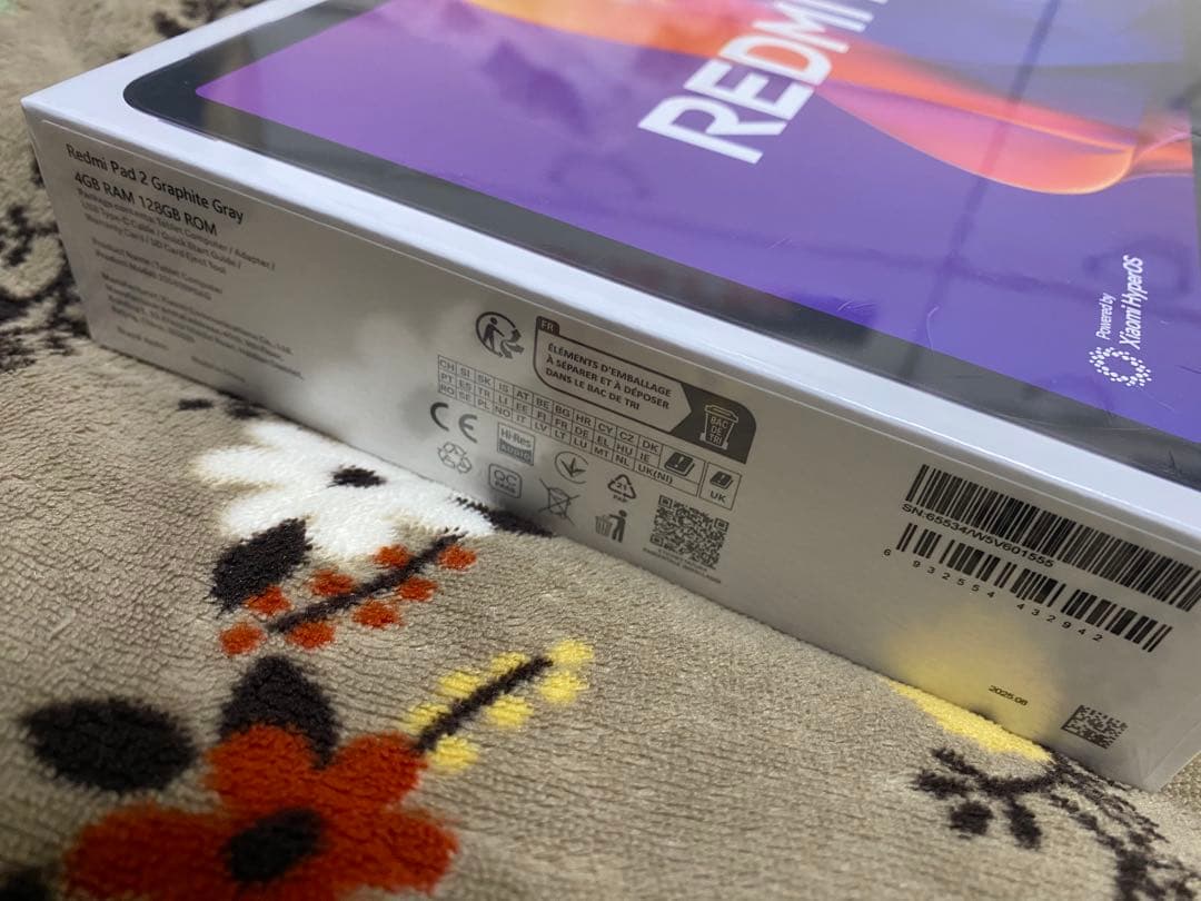 redmi pad 2 gray グレー　128GB 4GB