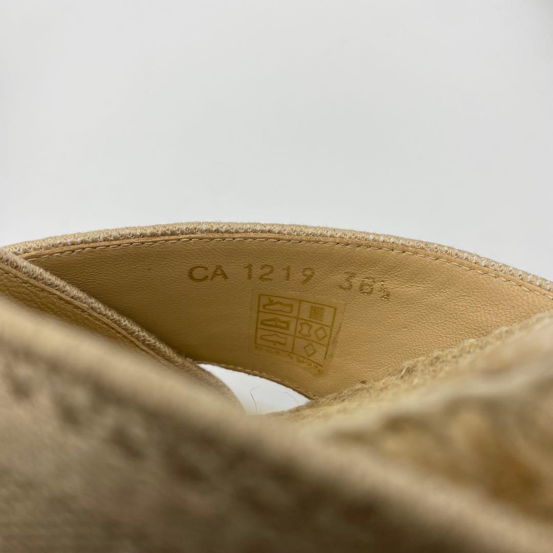 【良品】クリスチャンディオール・サンダル・エスパドリーユ・ロゴ・ベージュ