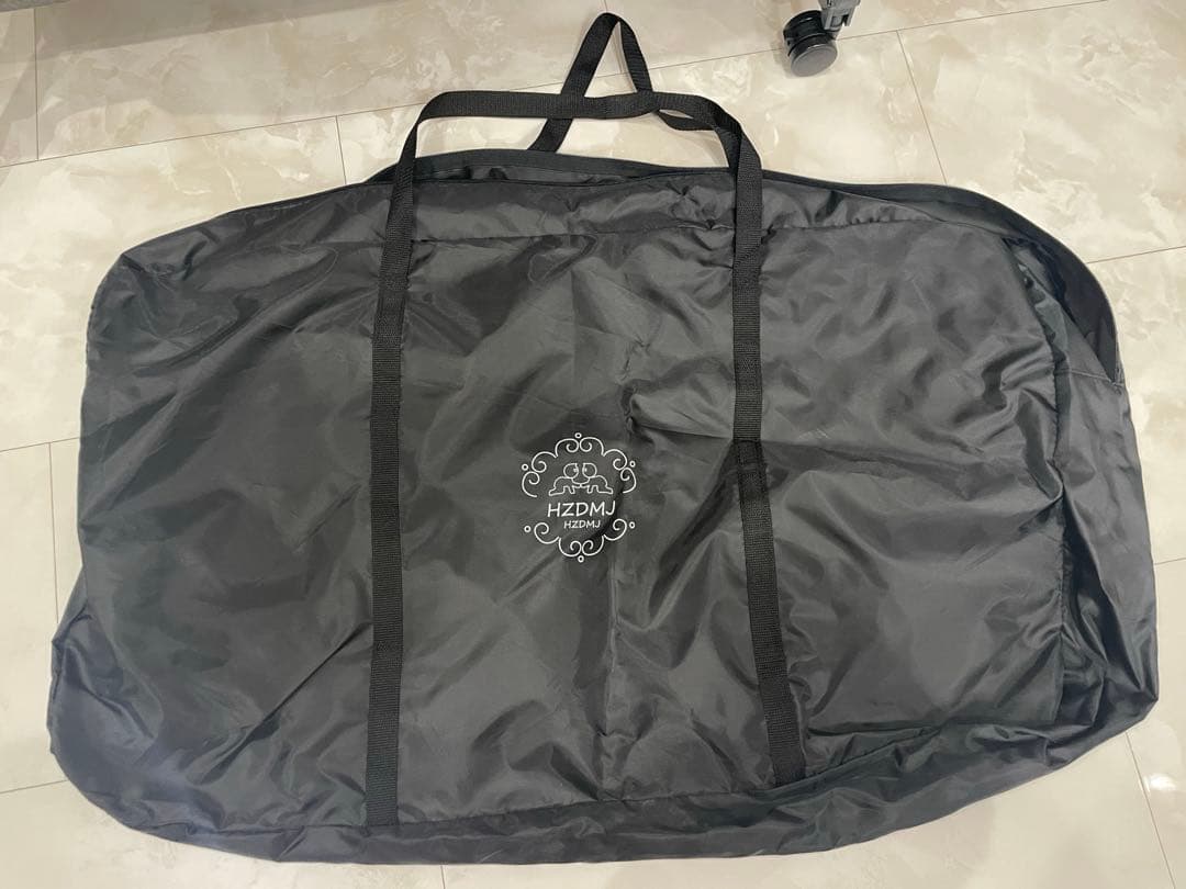 本日15時までです【新品・未使用】訳あり　HZDMJ ベビーベッド　グレー