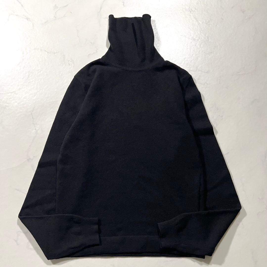 エルメス マルジェラ期 カシミヤ100% ニット スコットランド製 黒ハイネック