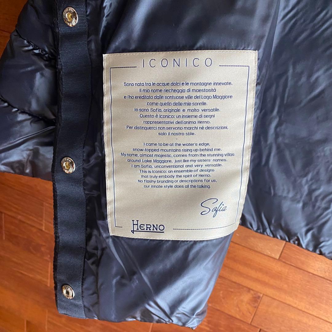 【HERNO】ヘルノ ICONICO ソフィア ダウンジャケット ブラック40