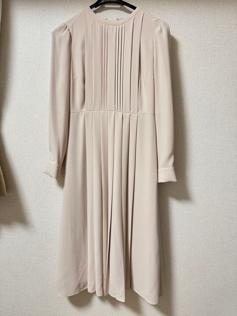 値下げ！CELFORD リボンタイ付きプリーツワンピース　顔合わせ　結婚式