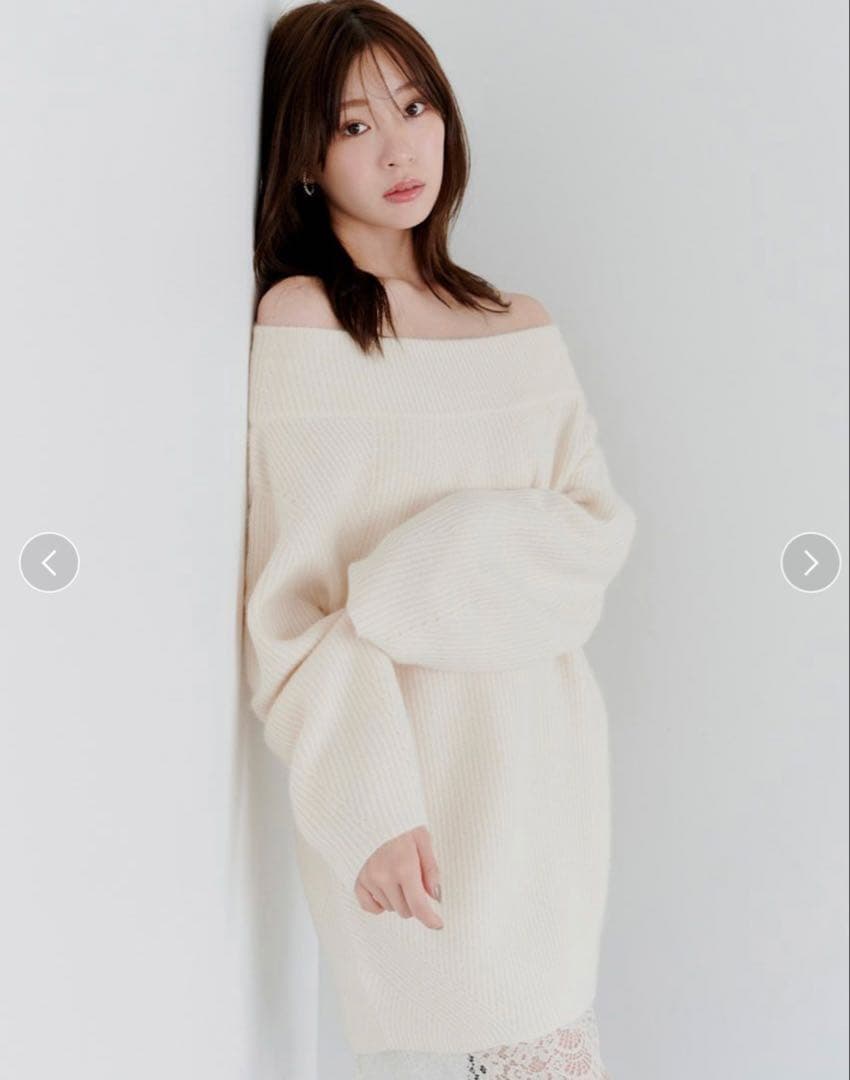 新品　タグ付き　スナイデル　ニットセットキャミミニワンピース