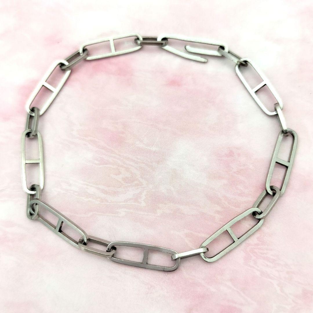 ＠さとしPt900 プラチナ ブレスレット アンカーチェーン 17,3cm