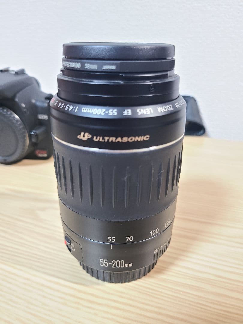 Canon EOSKiss N デジタル 一眼レフカメラ 55-200mmレンズ