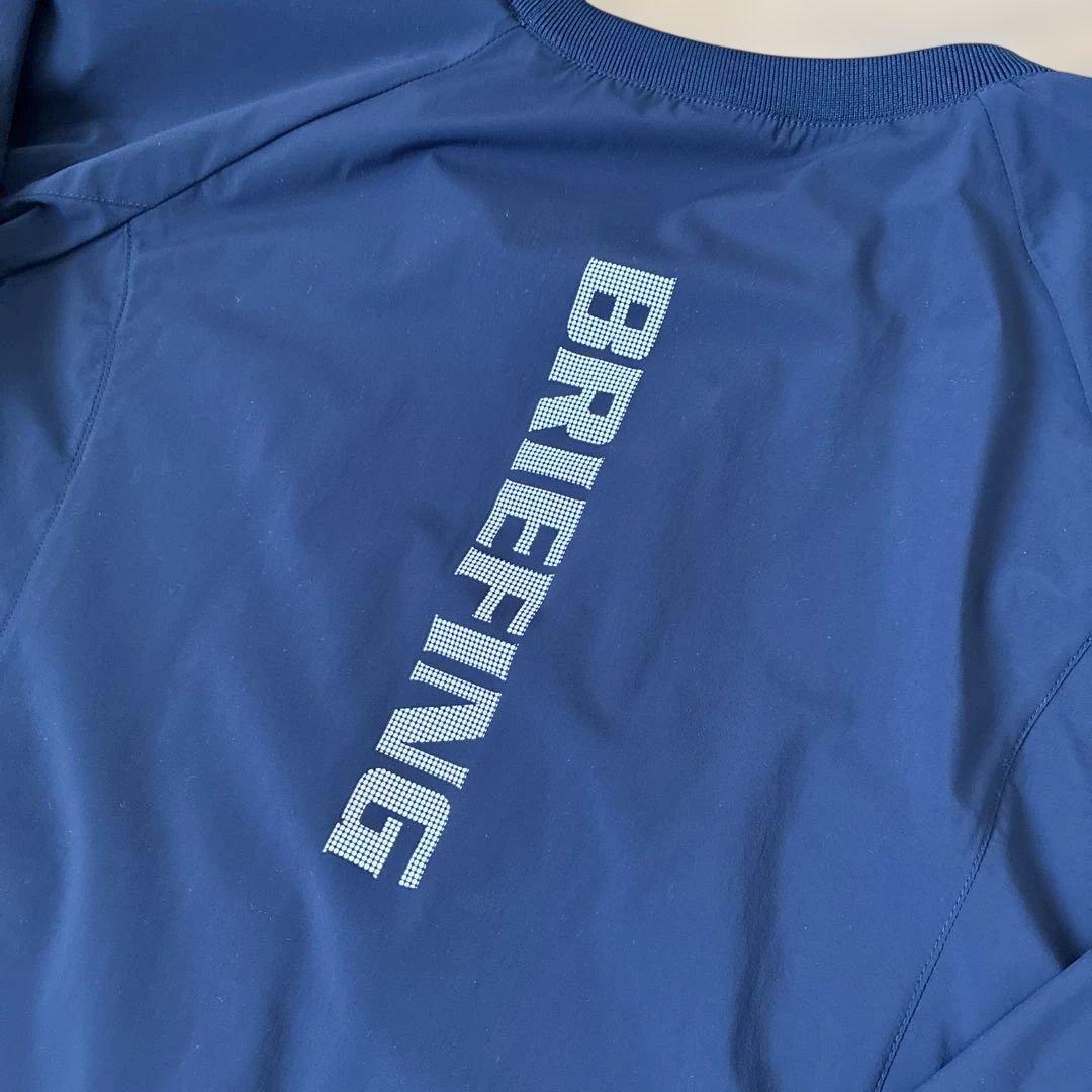 BRIEFING 2024 クルーネック ウインド／ネイビーM
