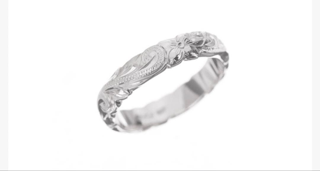 Maxi シルバー 花柄リング