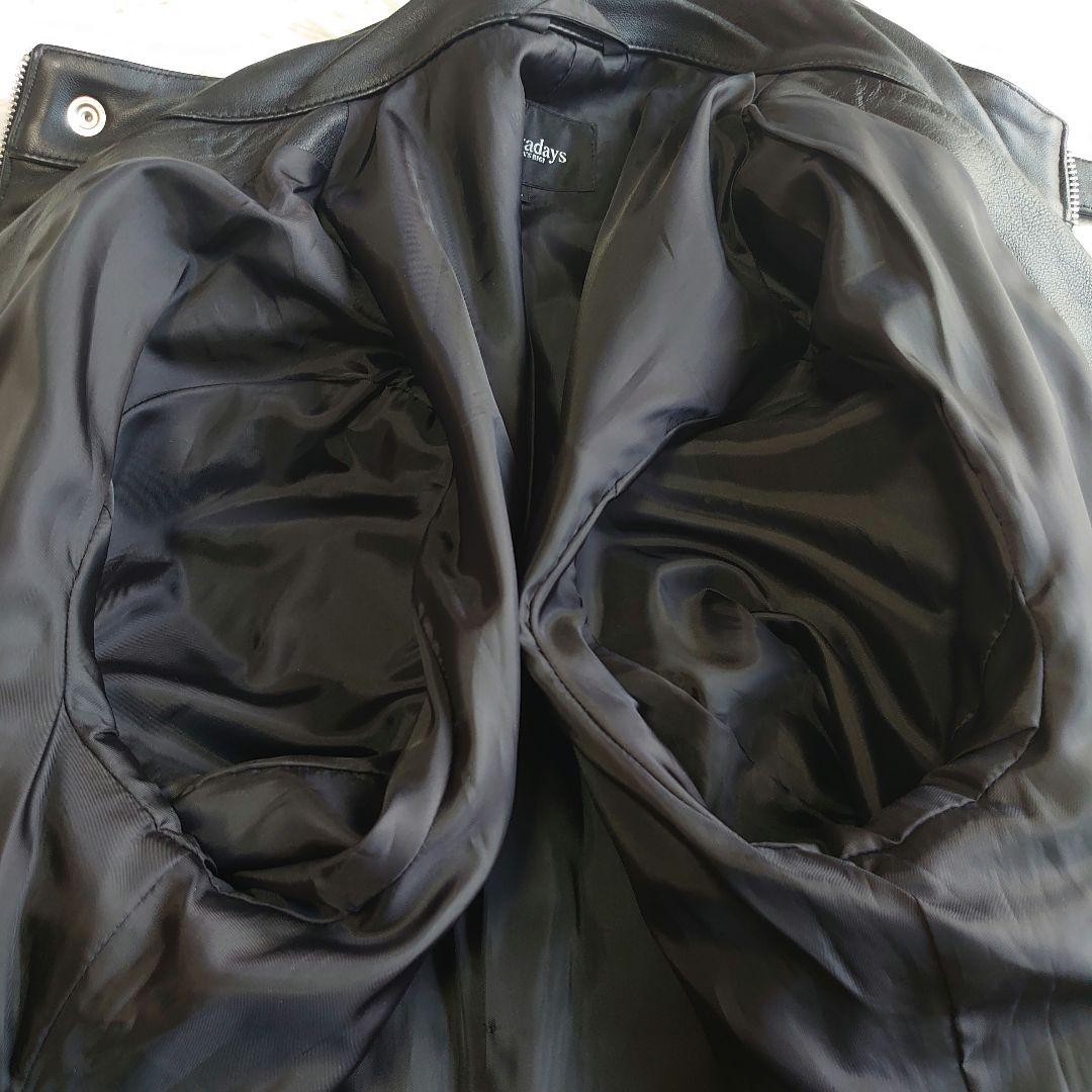 メンズビギ 羊革 シングルライダース ジャケット サイズ4 XL相当
