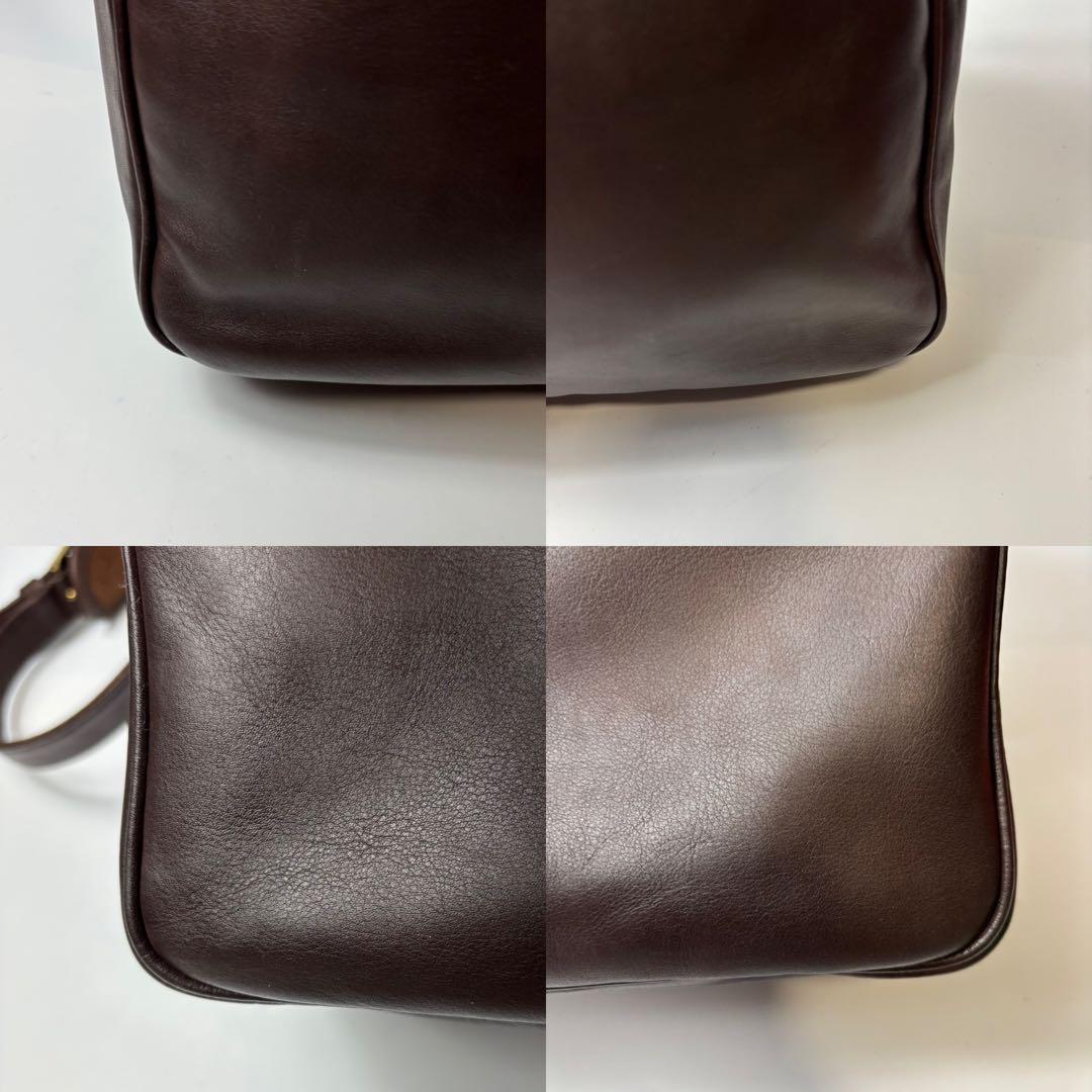 【美品】オールドコーチ　メッセンジャーバッグ　オールレザー　ブラウン　斜め掛け