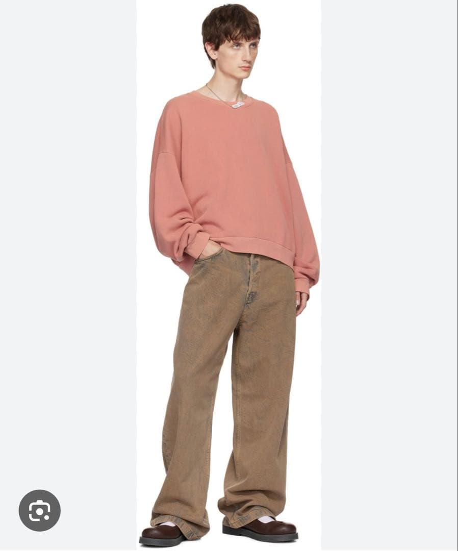 AcneStudios ガーメントダイ　ロゴワッペンスウェット　セーター