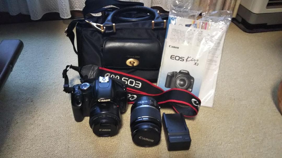 Canon EOS kiss X2 ダブルレンズ