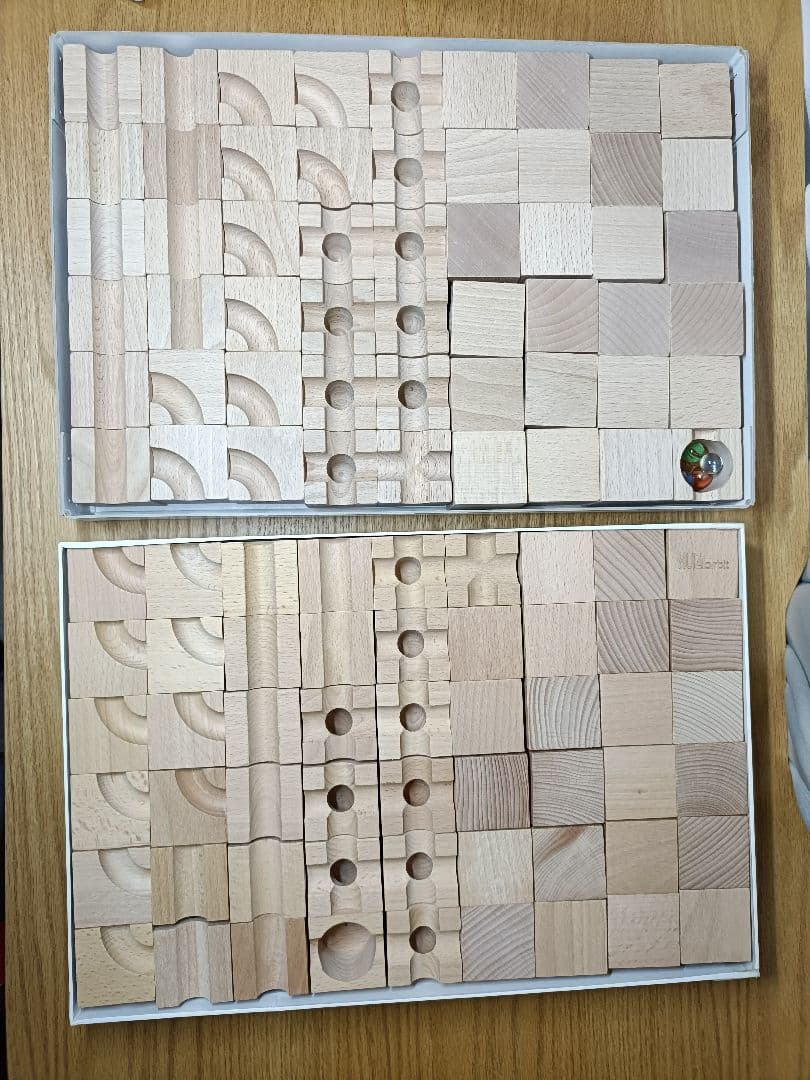 美品キュボロ スタンダード 正規輸入品+互換品（パーツ108個+ビー玉90個付）