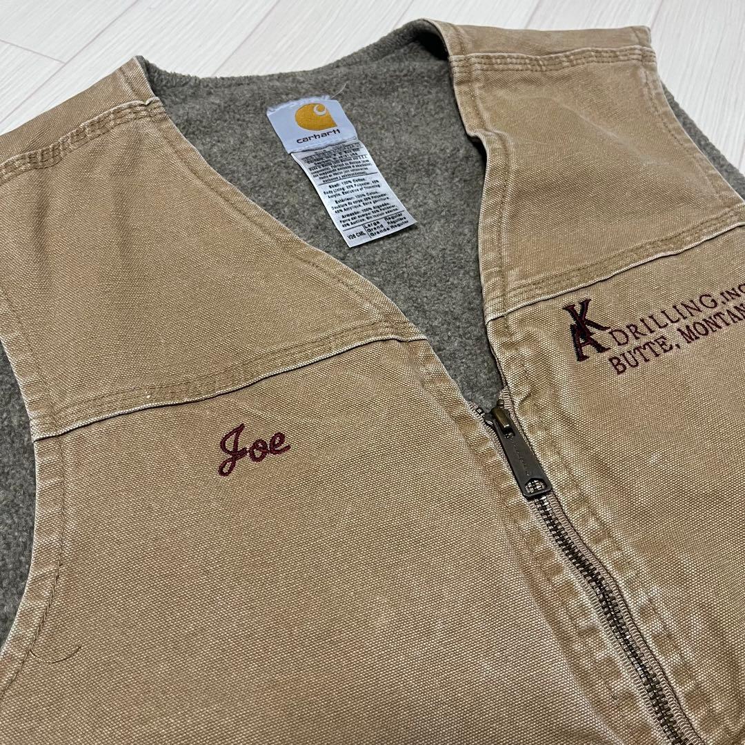 Carhartt ダック地ベスト 裏地ボア Lサイズ