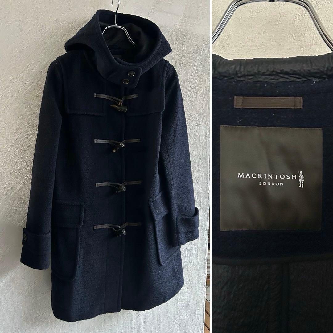 美品 MACKINTOSH LONDON ダッフルコート 40 ネイビー