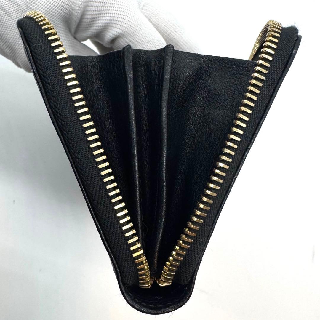 極美品 イルビゾンテ ロゴ入り長財布 山口一郎 コラボ レザー シボ革 希少