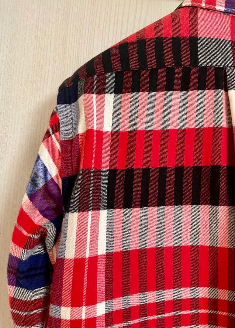 sacai サカイ 16SSドローコードチェックネルシャツ