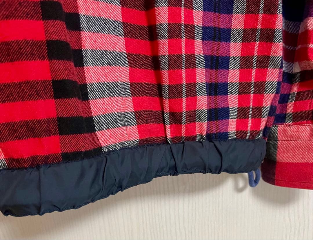 sacai サカイ 16SSドローコードチェックネルシャツ