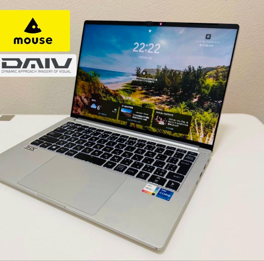 【美品】マウスコンピュータDAIV i7/Win11/Office搭載