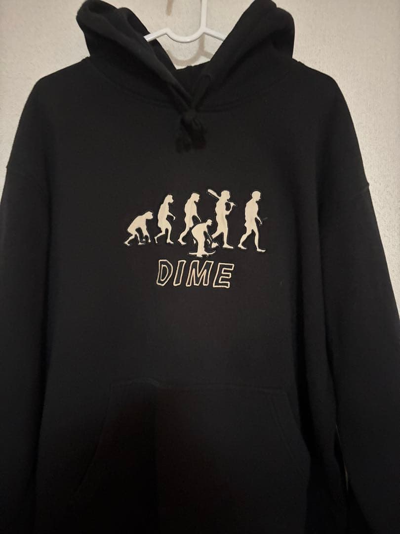 DIME 黒 パーカー