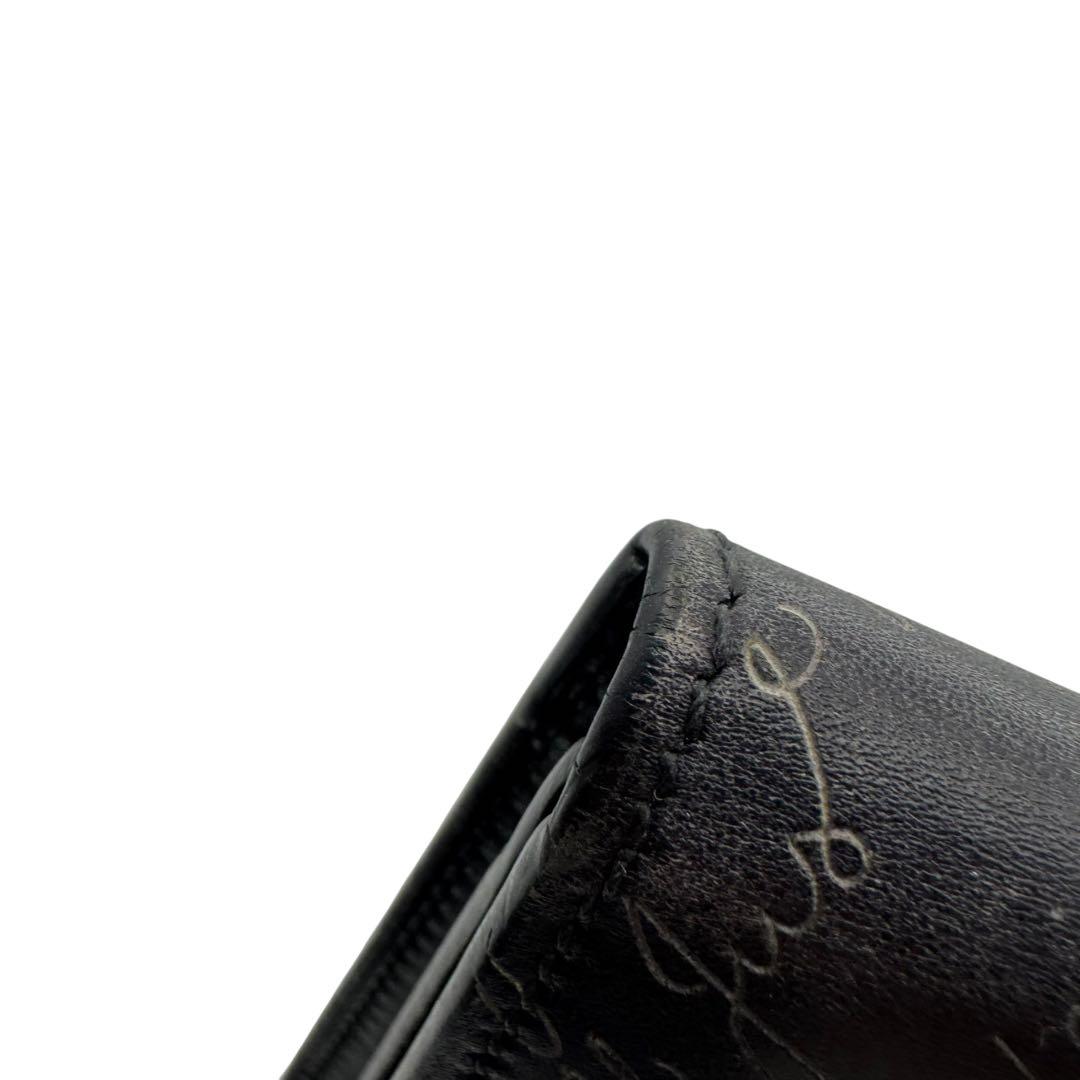 美品　ベルルッティ　長財布　サンタル　カリグラフィ　スクリットレザー　ブラック