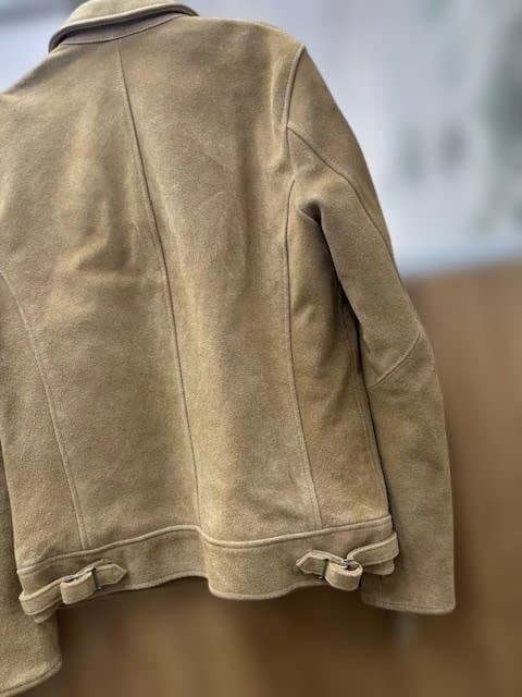 NANOUNIVERSE ナノユニバース ベージュ シングルライダースジャケット