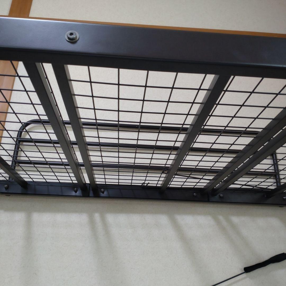 黒のロフトベッド シングルサイズ