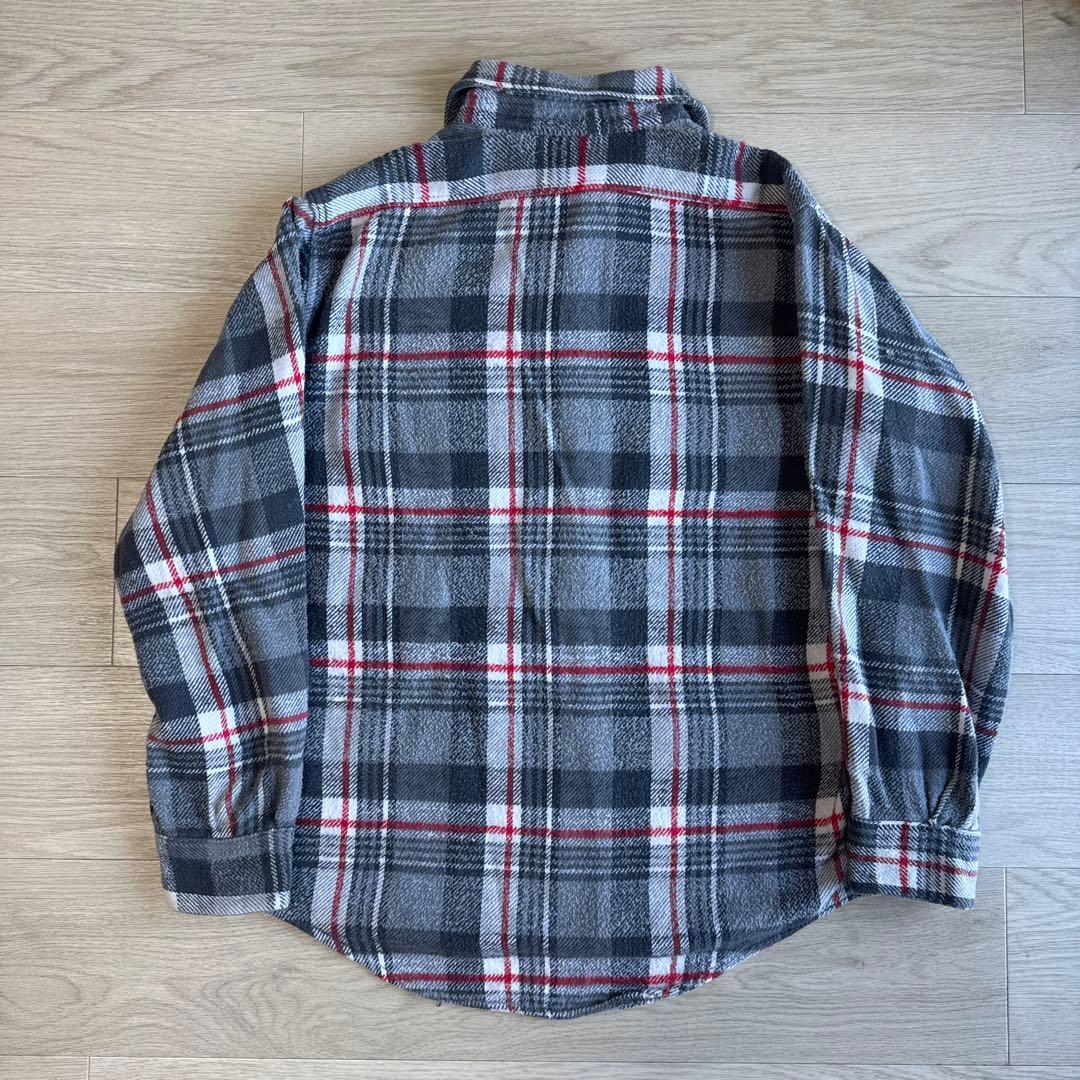 60s winter king ヘビーネルシャツ 赤黒　マチなし　ネルシャツ