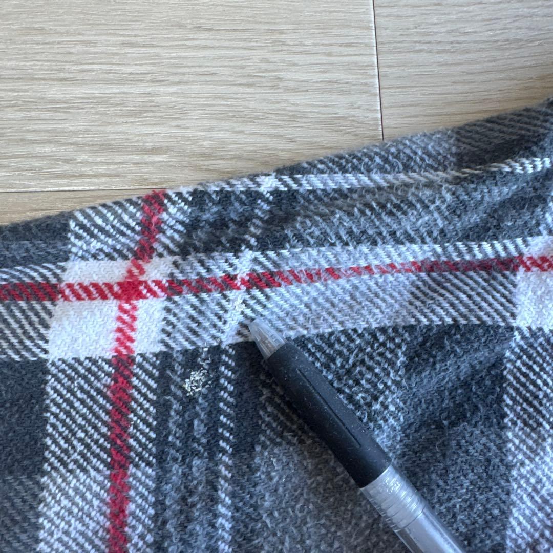 60s winter king ヘビーネルシャツ 赤黒　マチなし　ネルシャツ