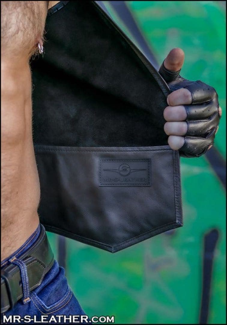Mr.s leather レザー ベスト アウター レザー M