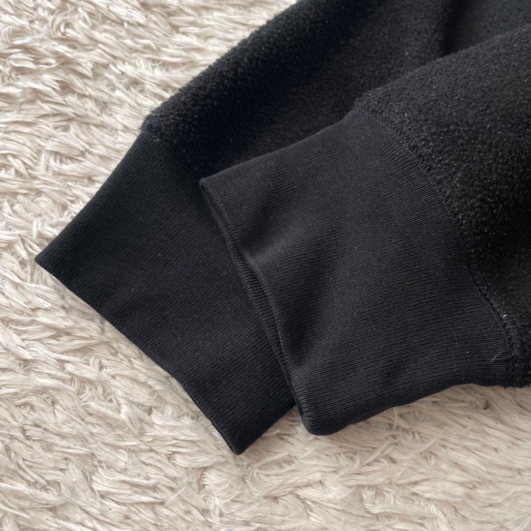 ギャップ 10s フリース ジップアップ パーカー M 黒