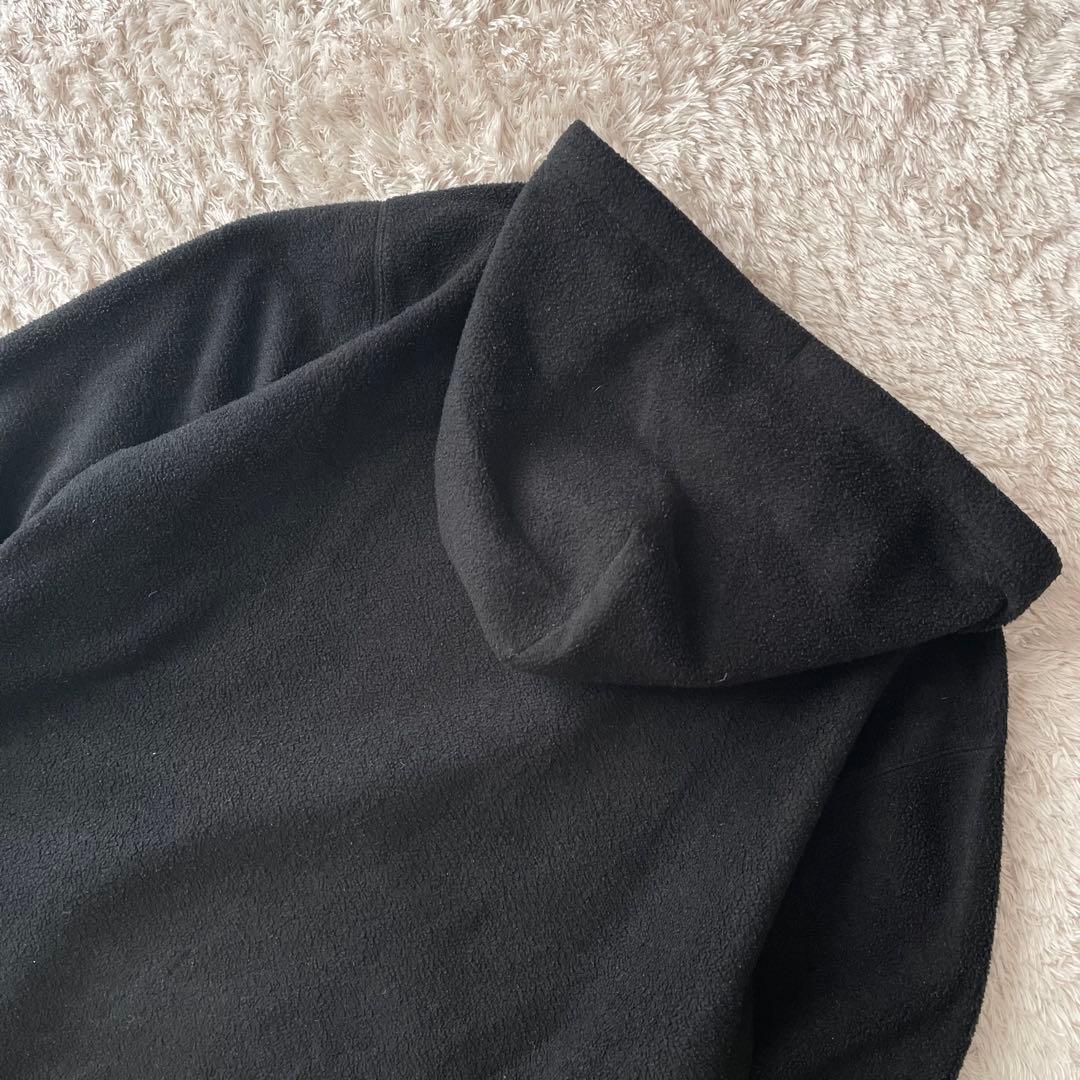 ギャップ 10s フリース ジップアップ パーカー M 黒