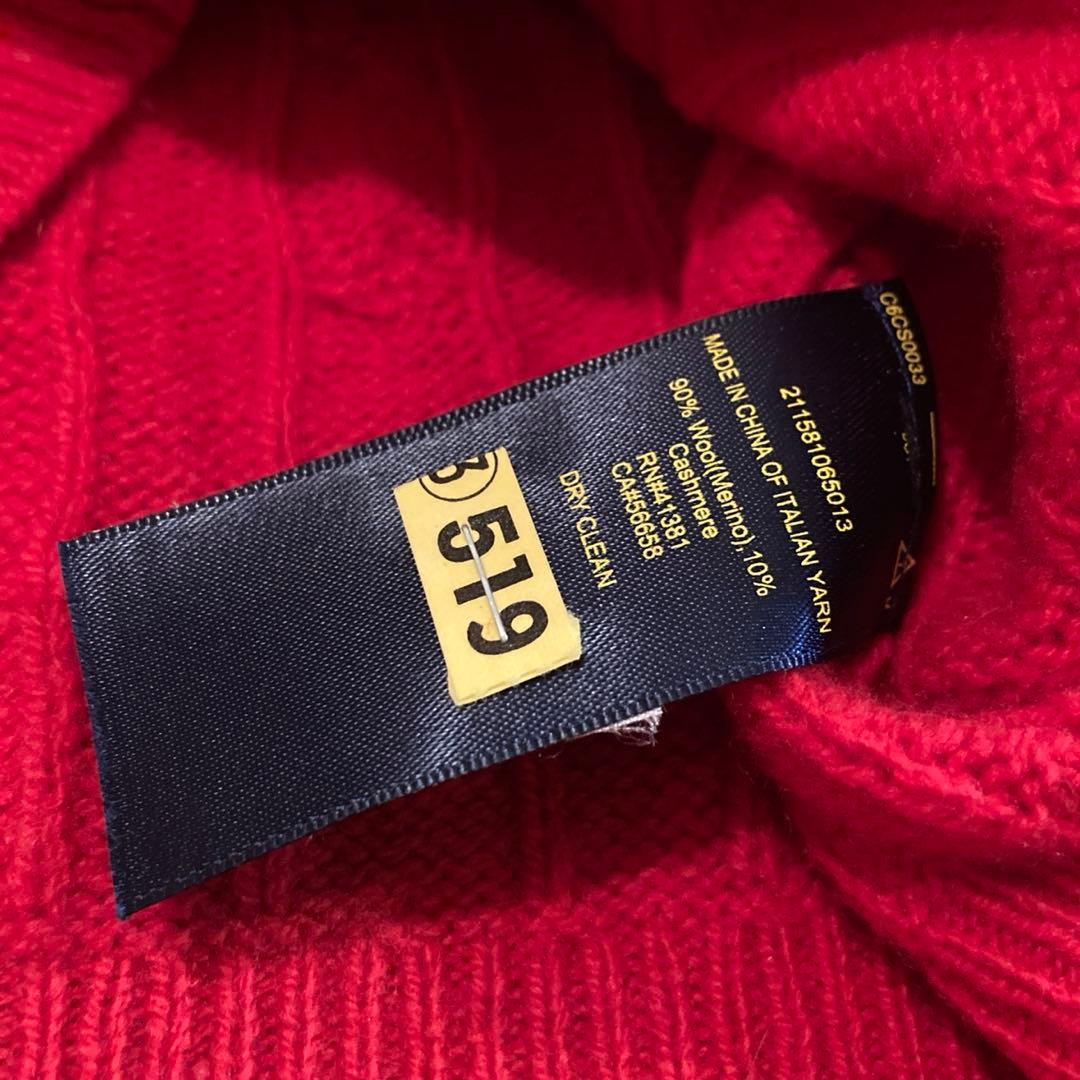 chiko様ラルフローレン ウール カシミヤ ケーブルニット クルーネック